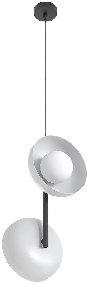 Emibig Vanila lampada sospesa 2x8 W grigio/cenere 1597/2