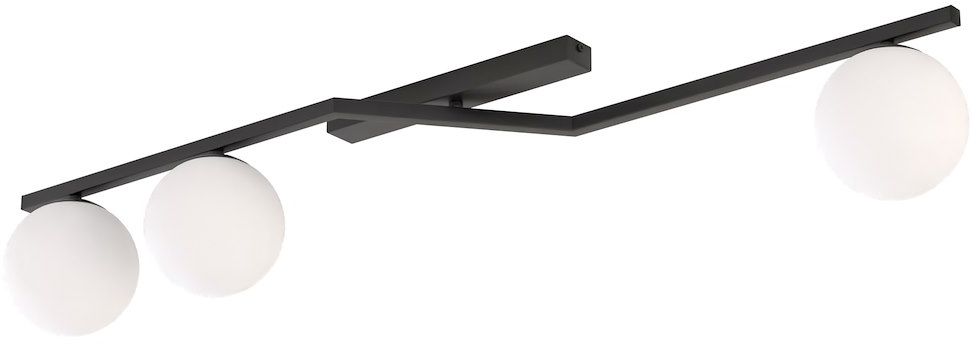 Emibig Naton lampada da soffitto 3x10 W nero 1508/3