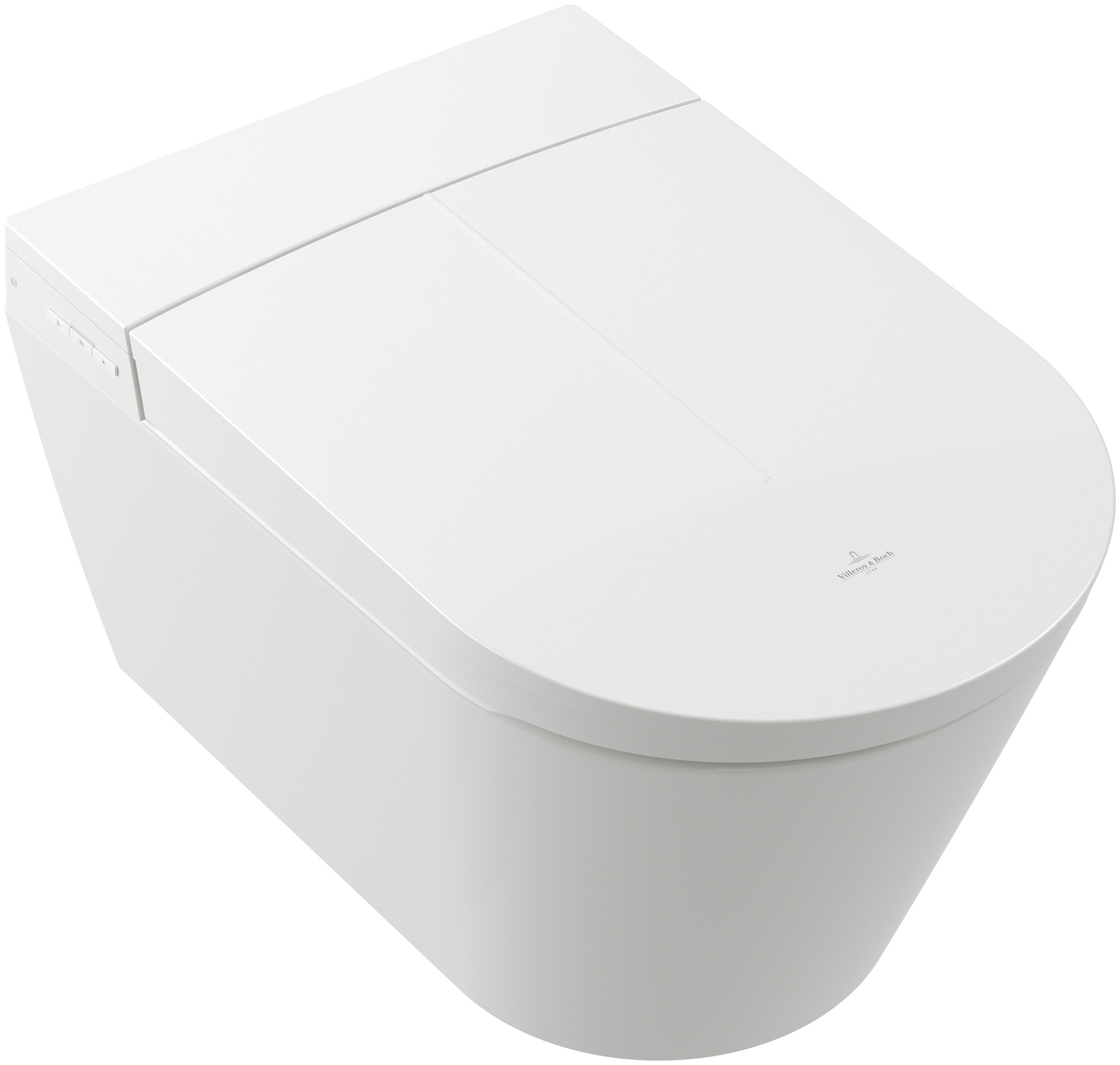 Villeroy & Boch Tivo vaso con sedile bidet sospeso senza brida con scarico a vortice bianco V22EM101