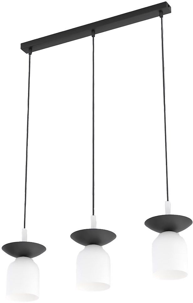 Emibig Ego lampada sospesa 3x10 W bianco-nero 1613/3