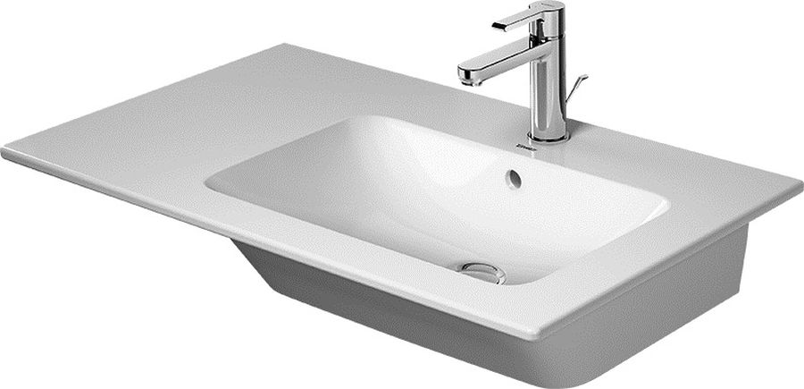 Duravit ME by Starck lavabo 83x49 cm rettangolare da mobile-con piano bianco 23468300001