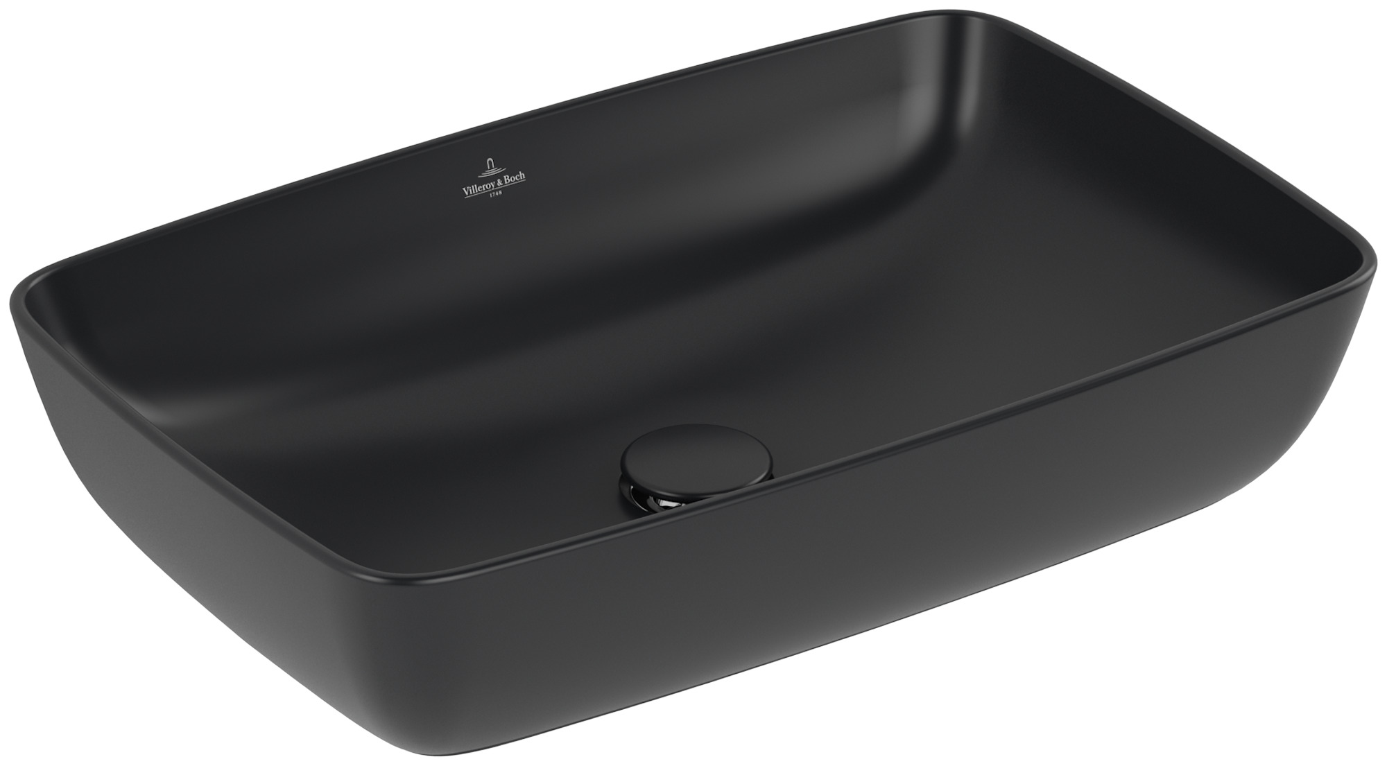 Villeroy & Boch Artis lavabo 58x38.5 cm rettangolare da appoggio nero 417258R7