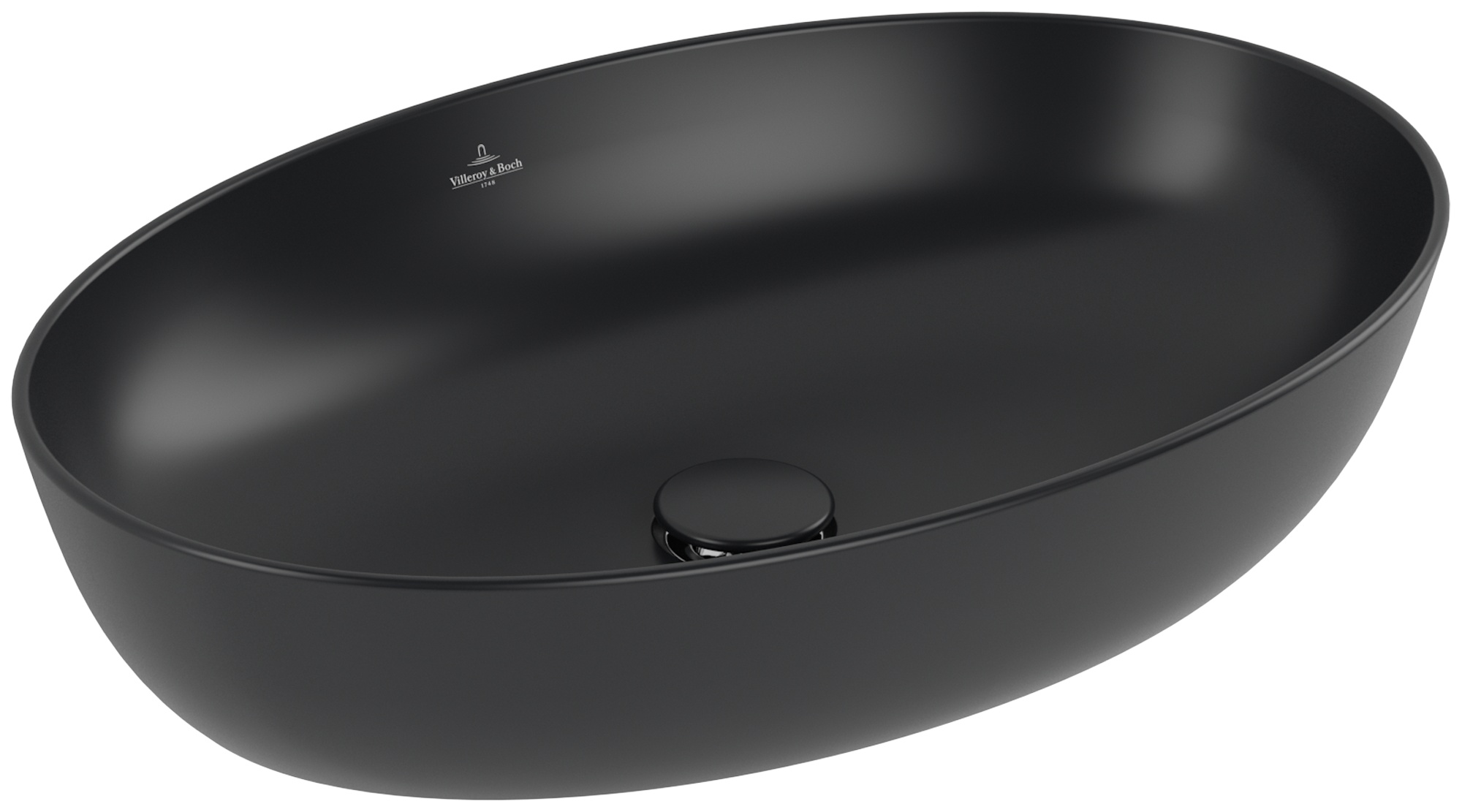 Villeroy & Boch Artis lavabo 61x41 cm ovale da appoggio nero 419861R7