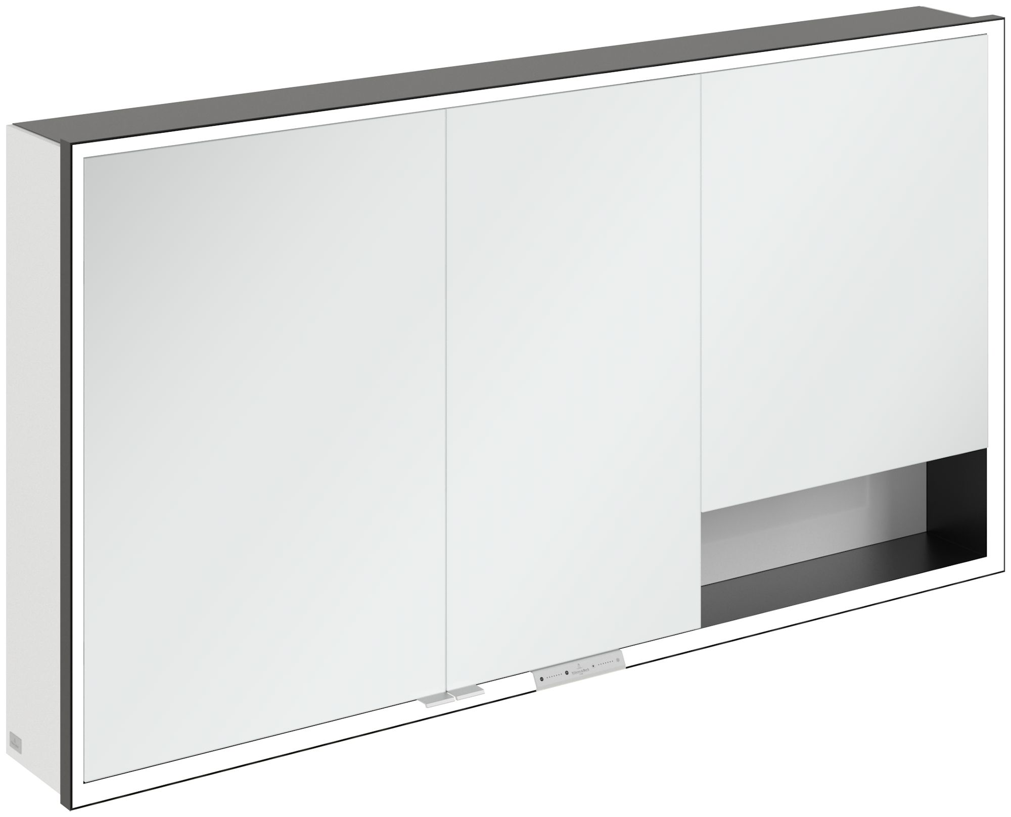 Villeroy & Boch My View+ armadietto 140x16.8x75 cm con specchio bianco -nero B48114VE
