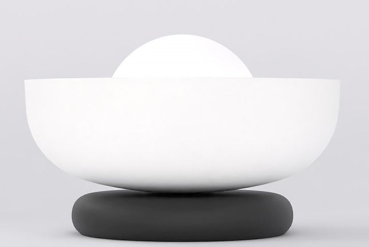 Emibig Ozzy lampada da tavolo 1x8 W bianco-nero 1516/LN1