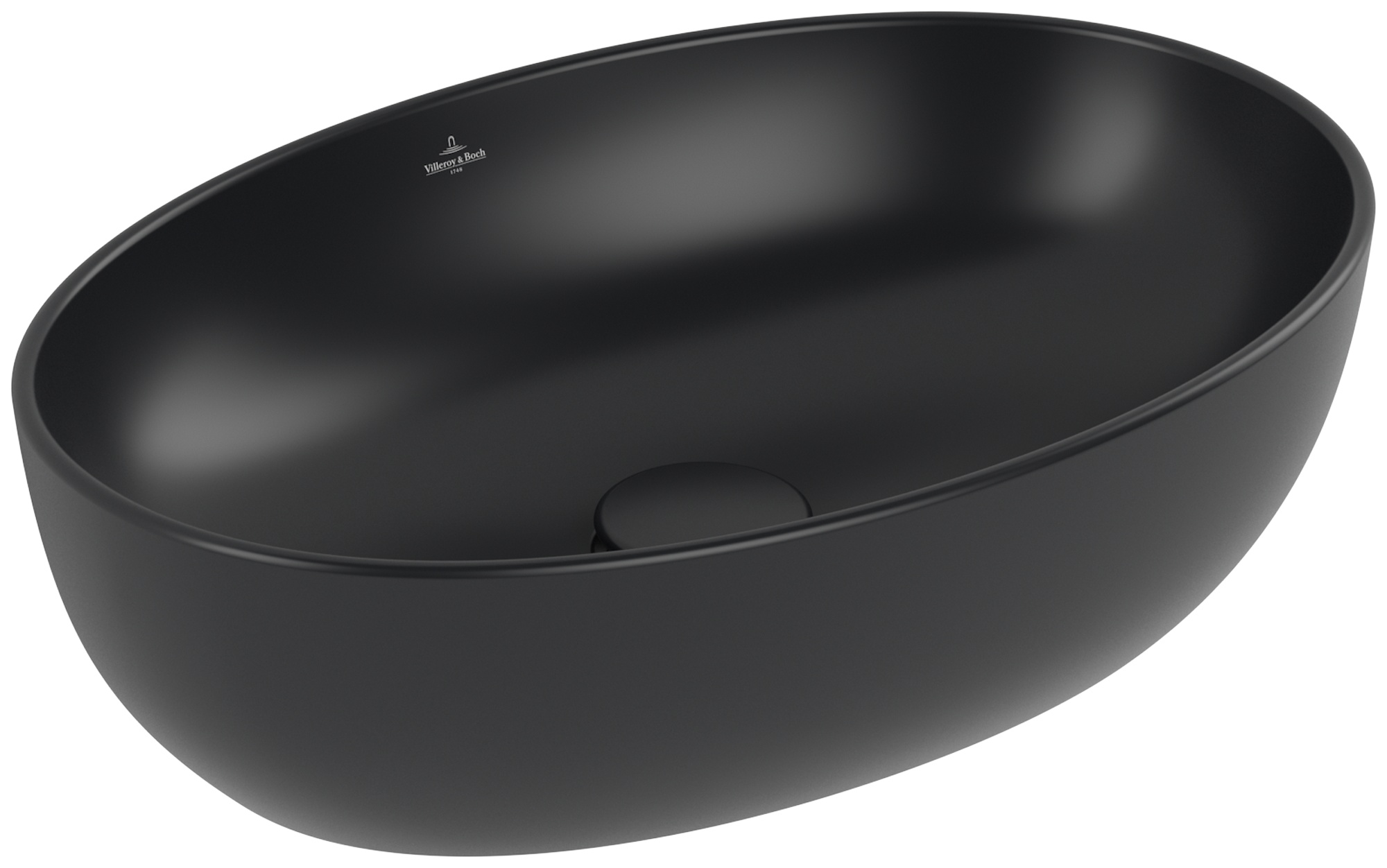 Villeroy & Boch Artis lavabo 48x32.5 cm ovale da appoggio nero 438848R7