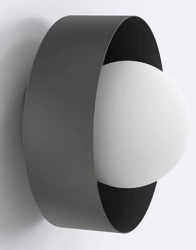 Emibig Lulu lampada da parete 1x8 W nero 1536/K1