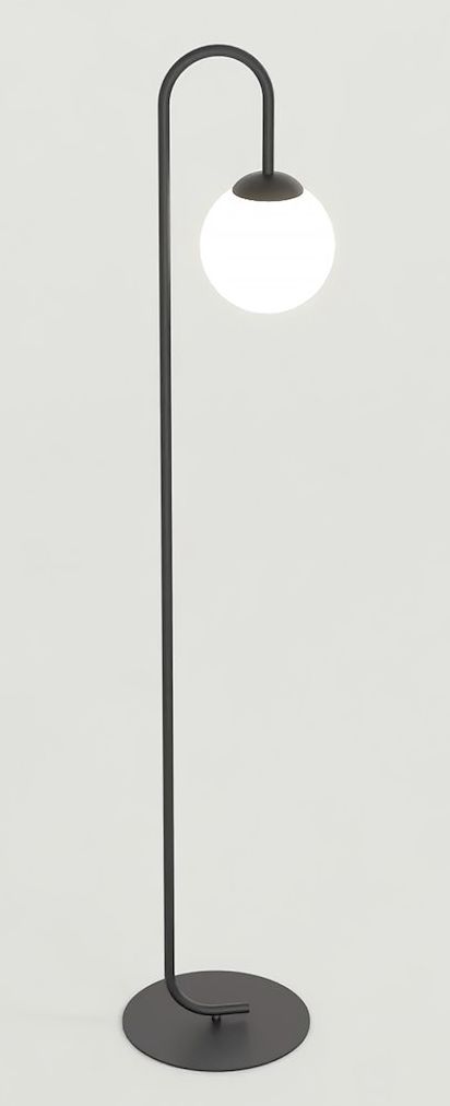 Emibig Flor lampada da terra 1x10 W nero 1495/LP1