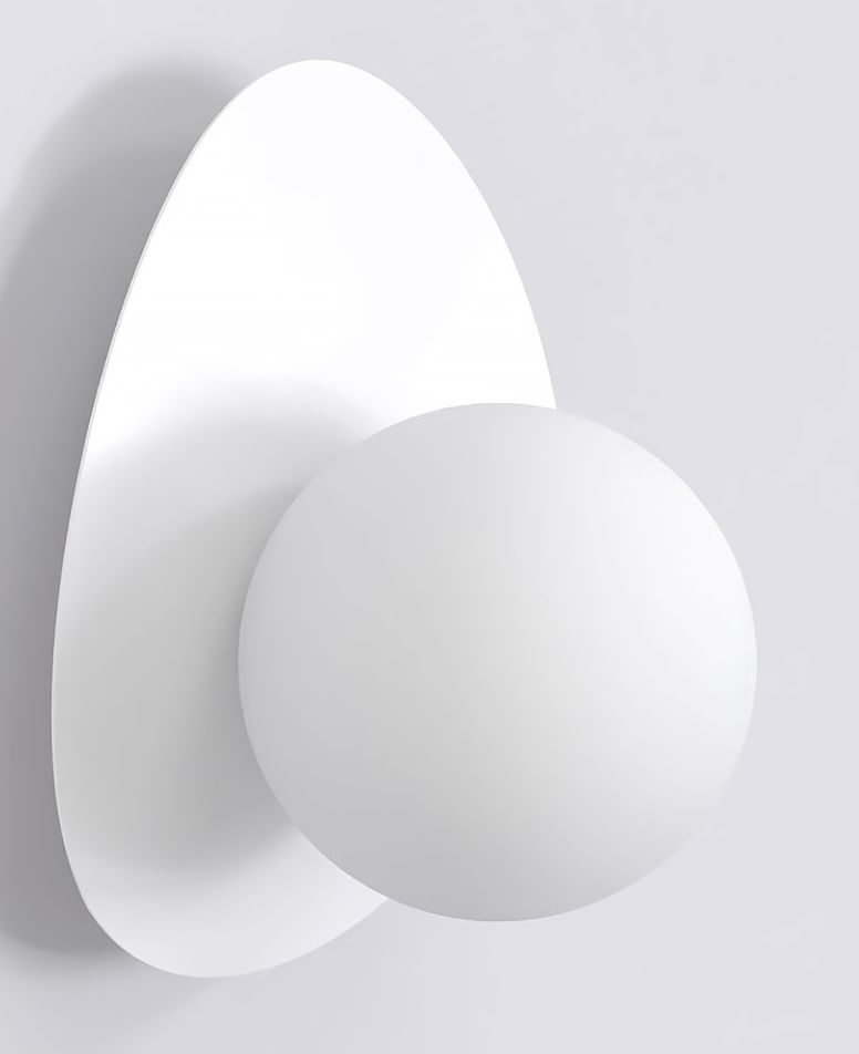 Emibig Ovo lampada da parete 1x8 W bianco 1528/K1