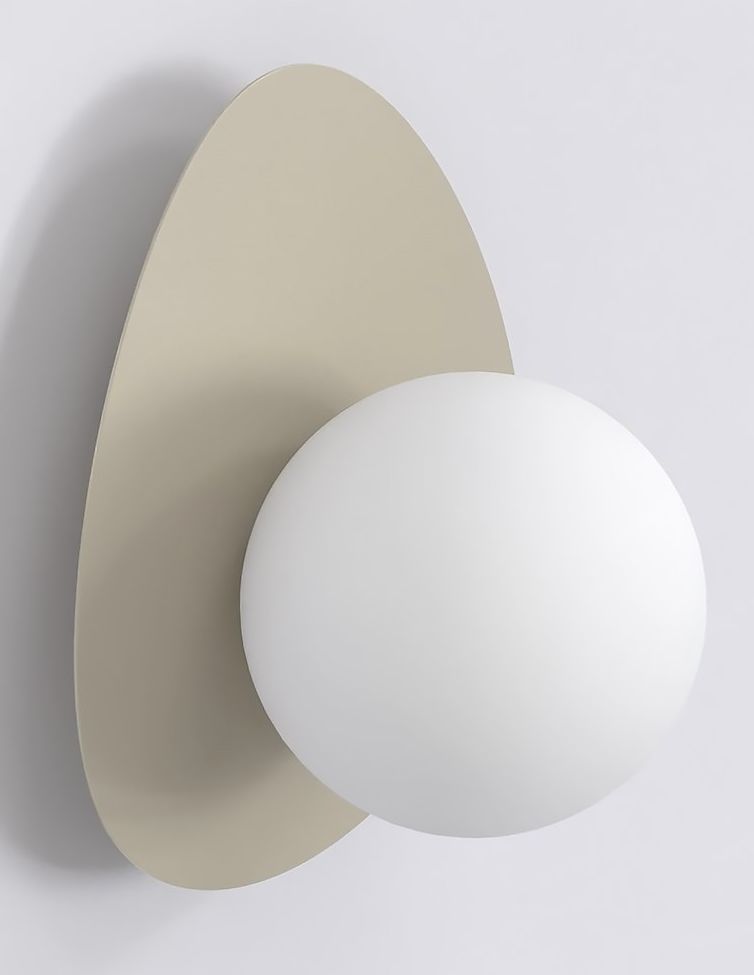 Emibig Ovo lampada da parete 1x8 W beige 1529/K1