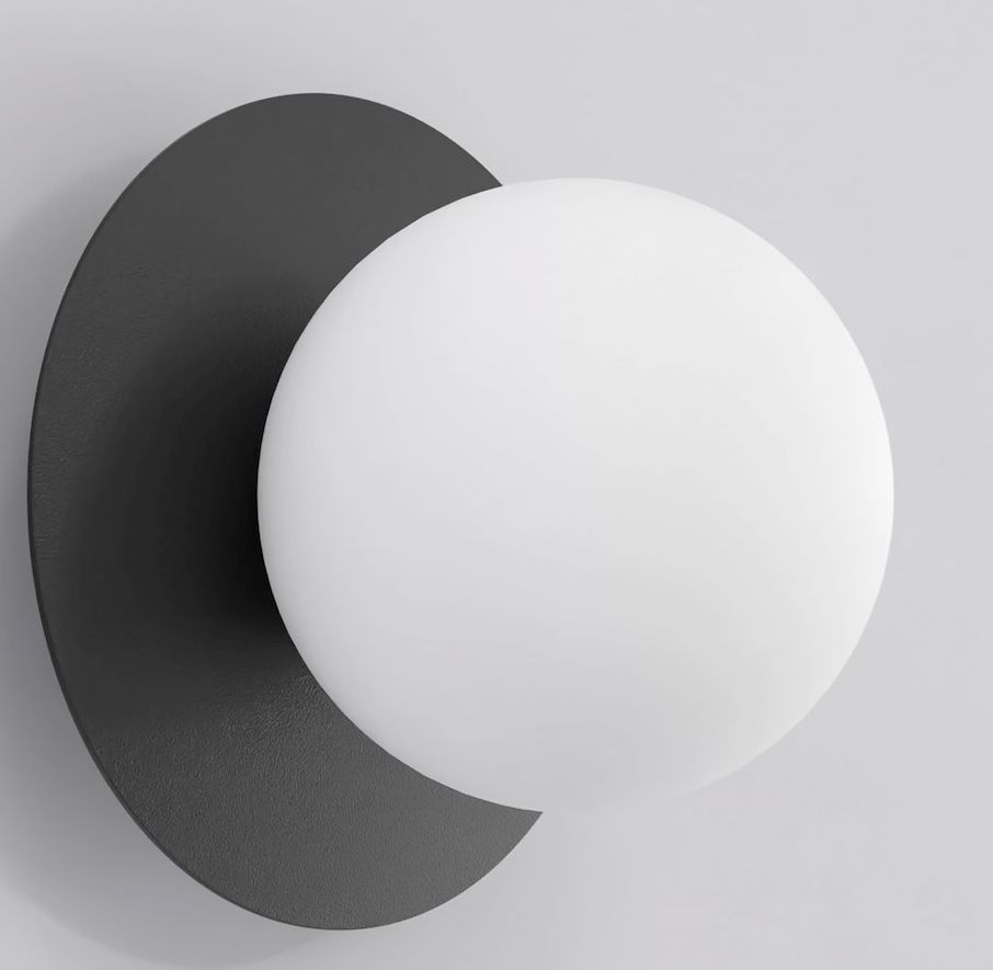 Emibig Americana lampada da parete 1x8 W nero 1553/K1