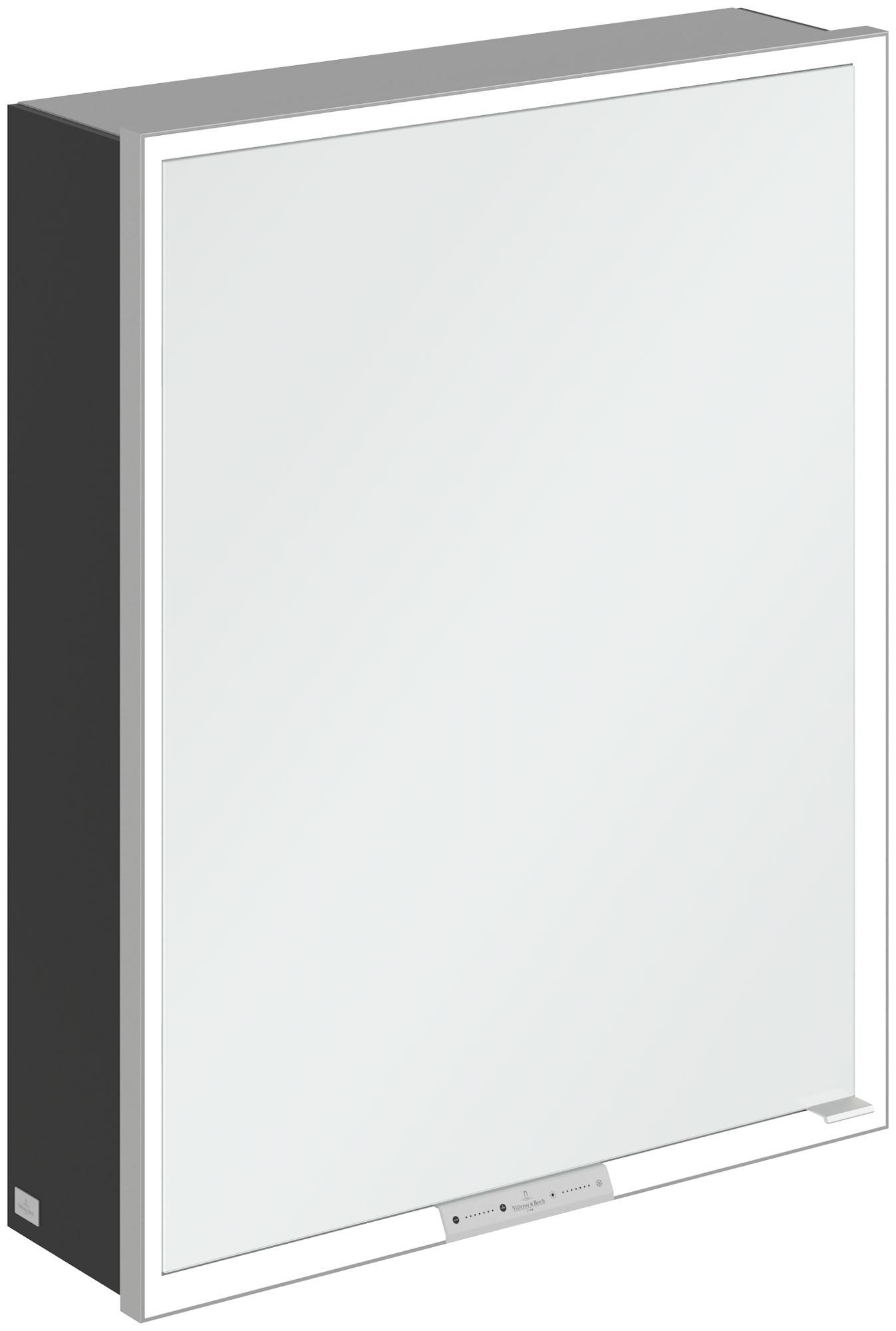 Villeroy & Boch My View+ armadietto 60x16.8x75 cm con specchio nero A4816LVL