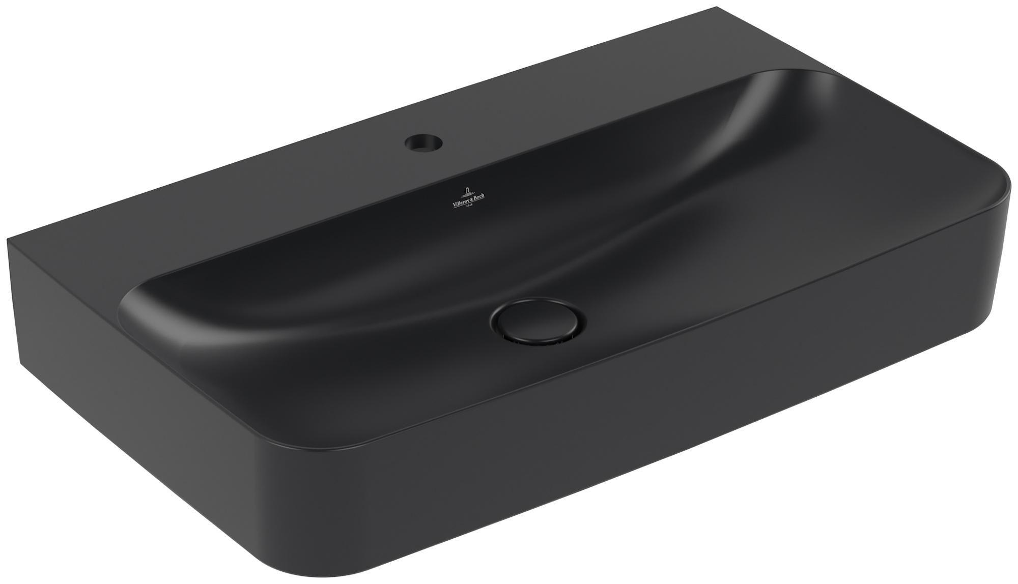 Villeroy & Boch Finion lavabo 80x47 cm rettangolare a parete-da mobile nero 41688LR7