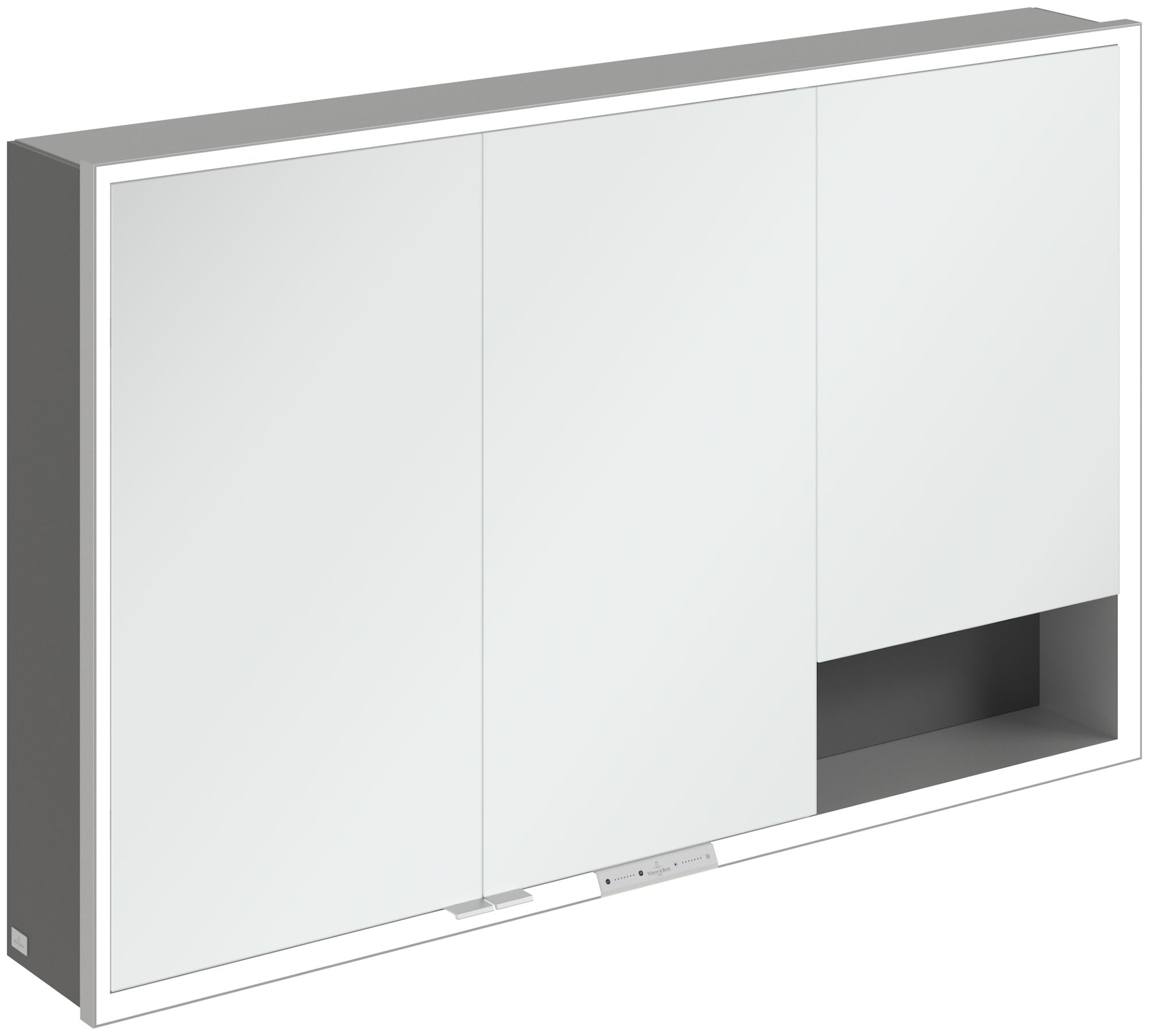 Villeroy & Boch My View+ armadietto 120x16.8x75 cm con specchio grafite A48112VR