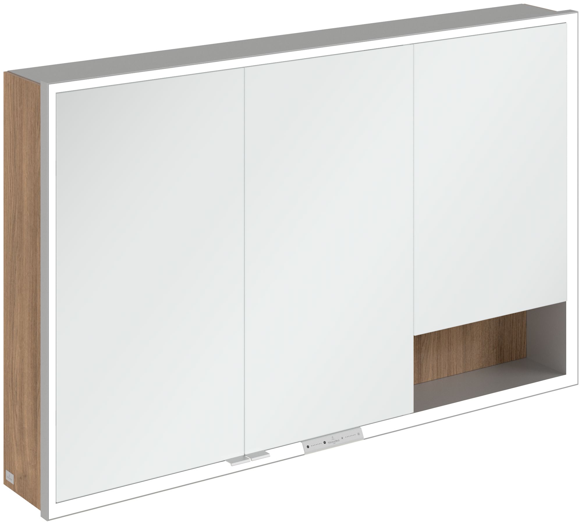 Villeroy & Boch My View+ armadietto 120x16.8x75 cm con specchio rovere A48112RH