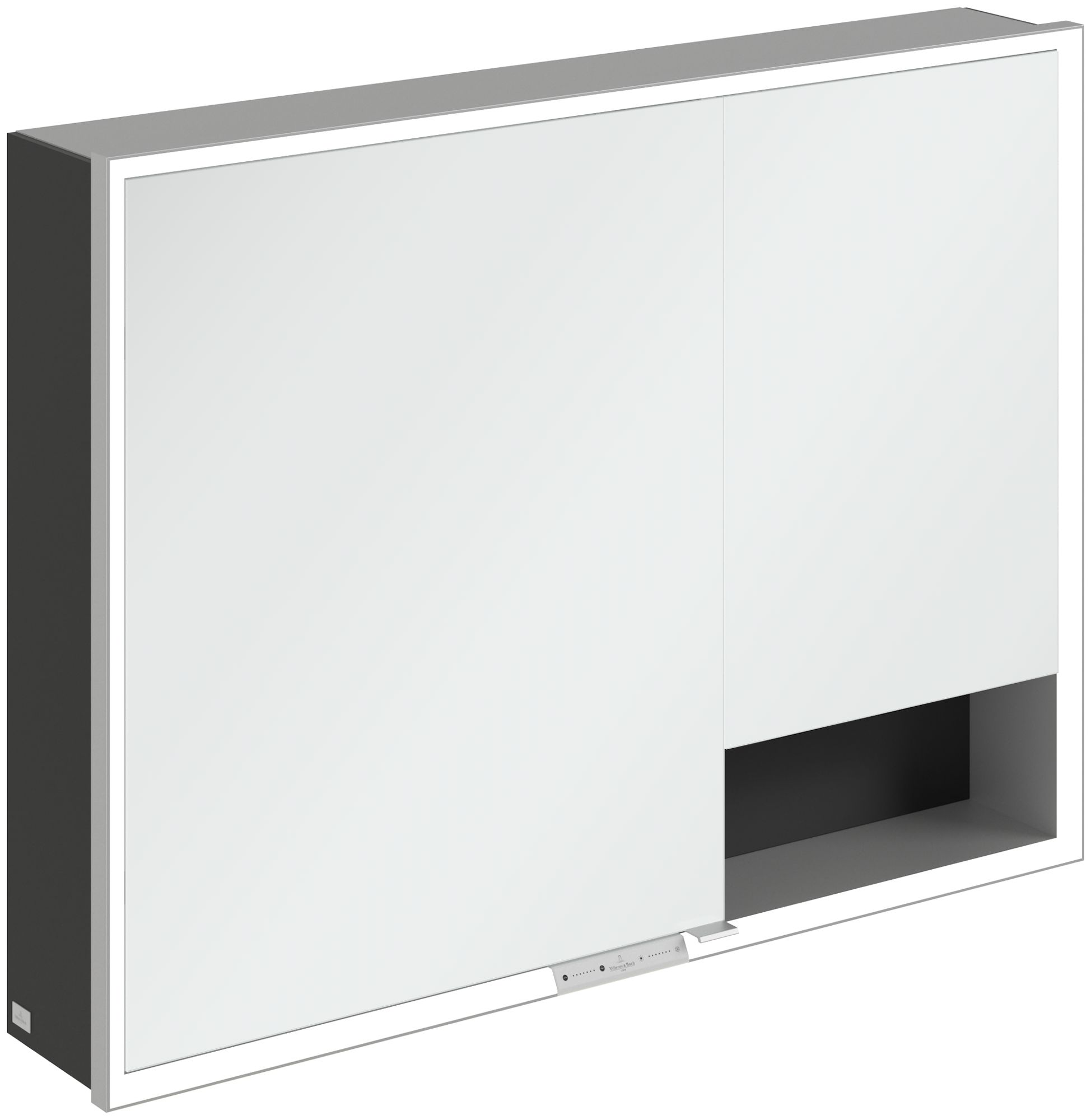 Villeroy & Boch My View+ armadietto 100x16.8x75 cm con specchio nero A48110VL