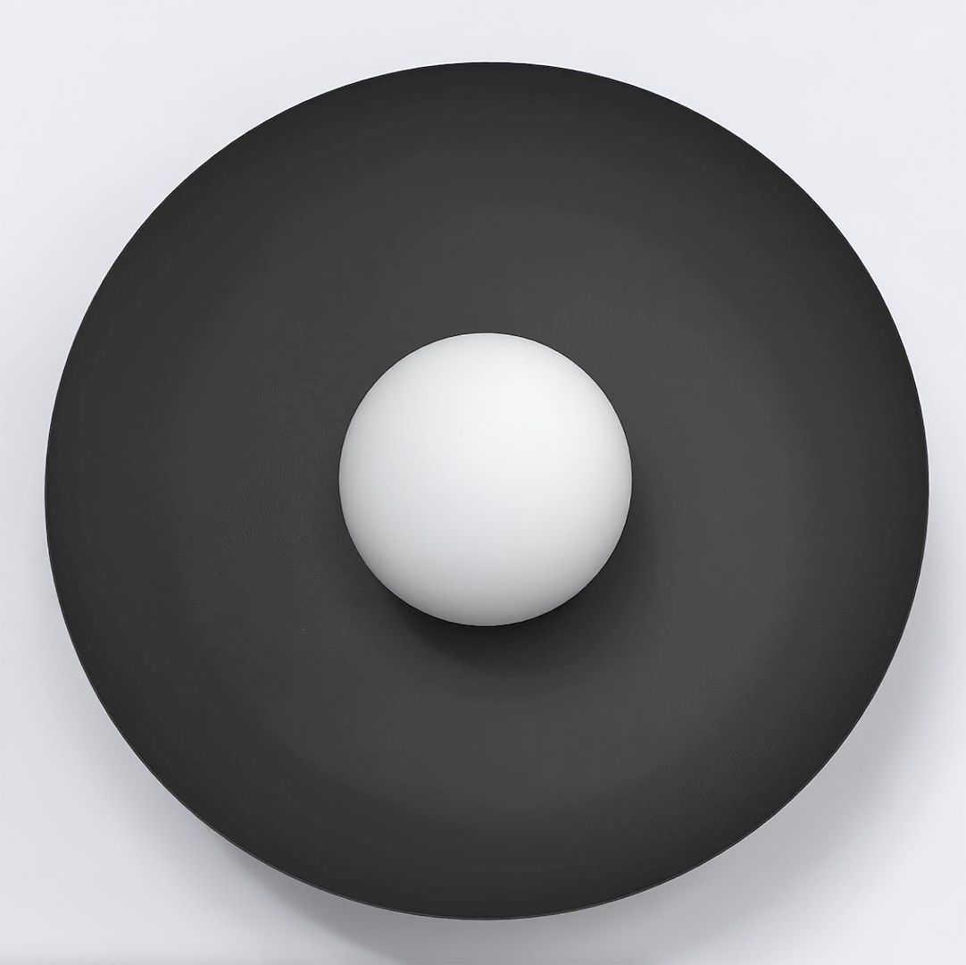 Emibig Inspo lampada da parete 1x8 W nero 1542/K1