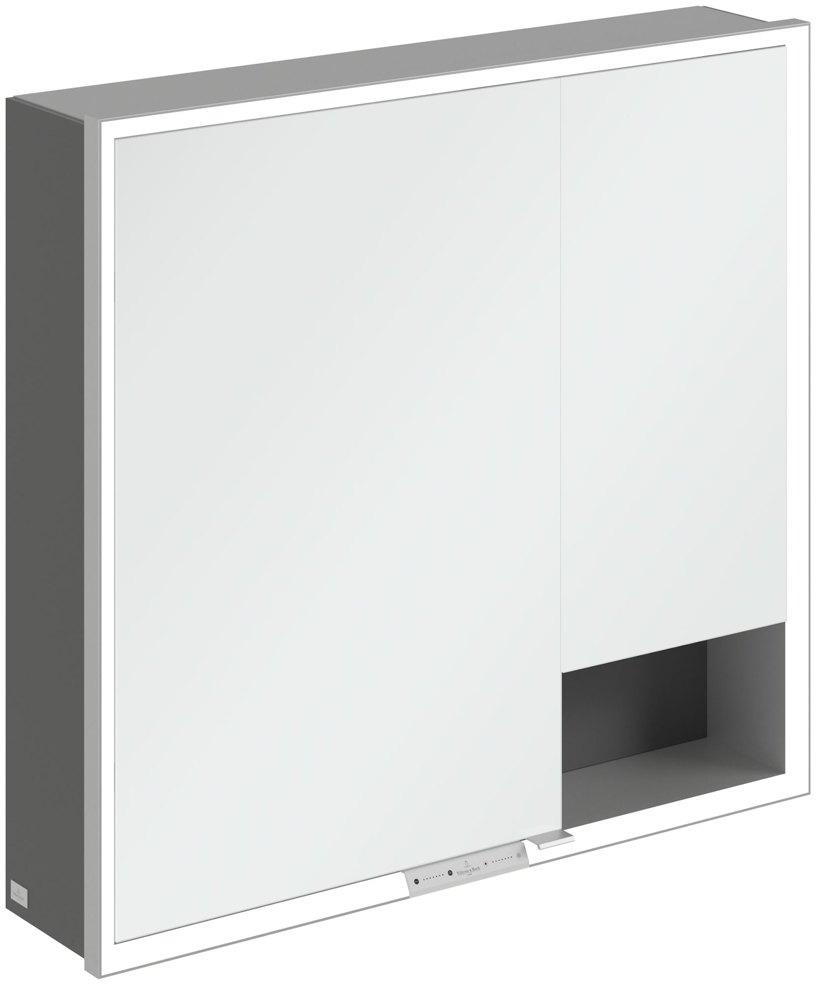 Villeroy & Boch My View+ armadietto 80x16.8x75 cm con specchio grafite A48180VR