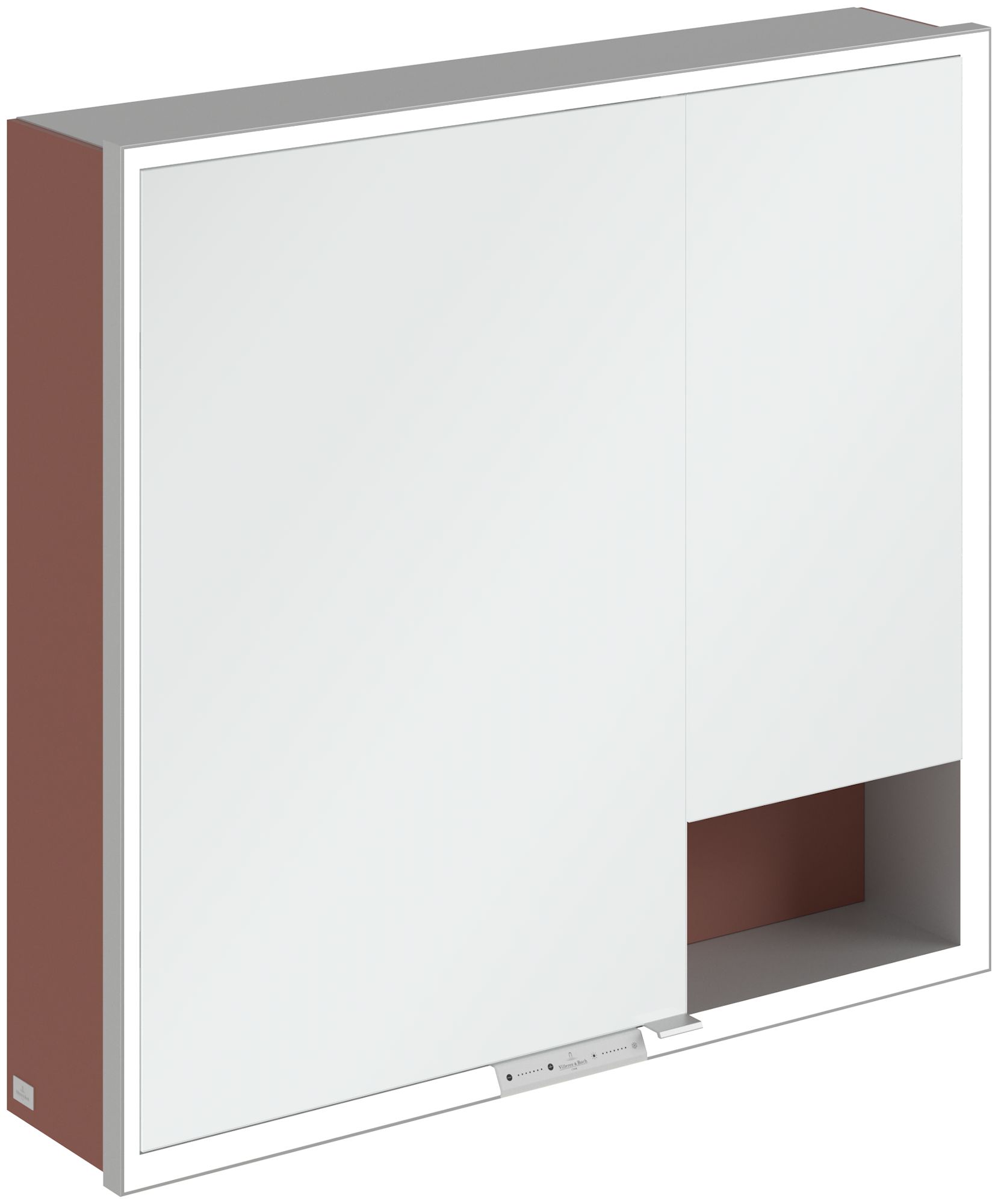 Villeroy & Boch My View+ armadietto 80x16.8x75 cm con specchio rosso A48180AH
