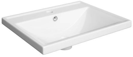 Defra Barcelona lavabo 50x40 cm rettangolare da mobile bianco 2420
