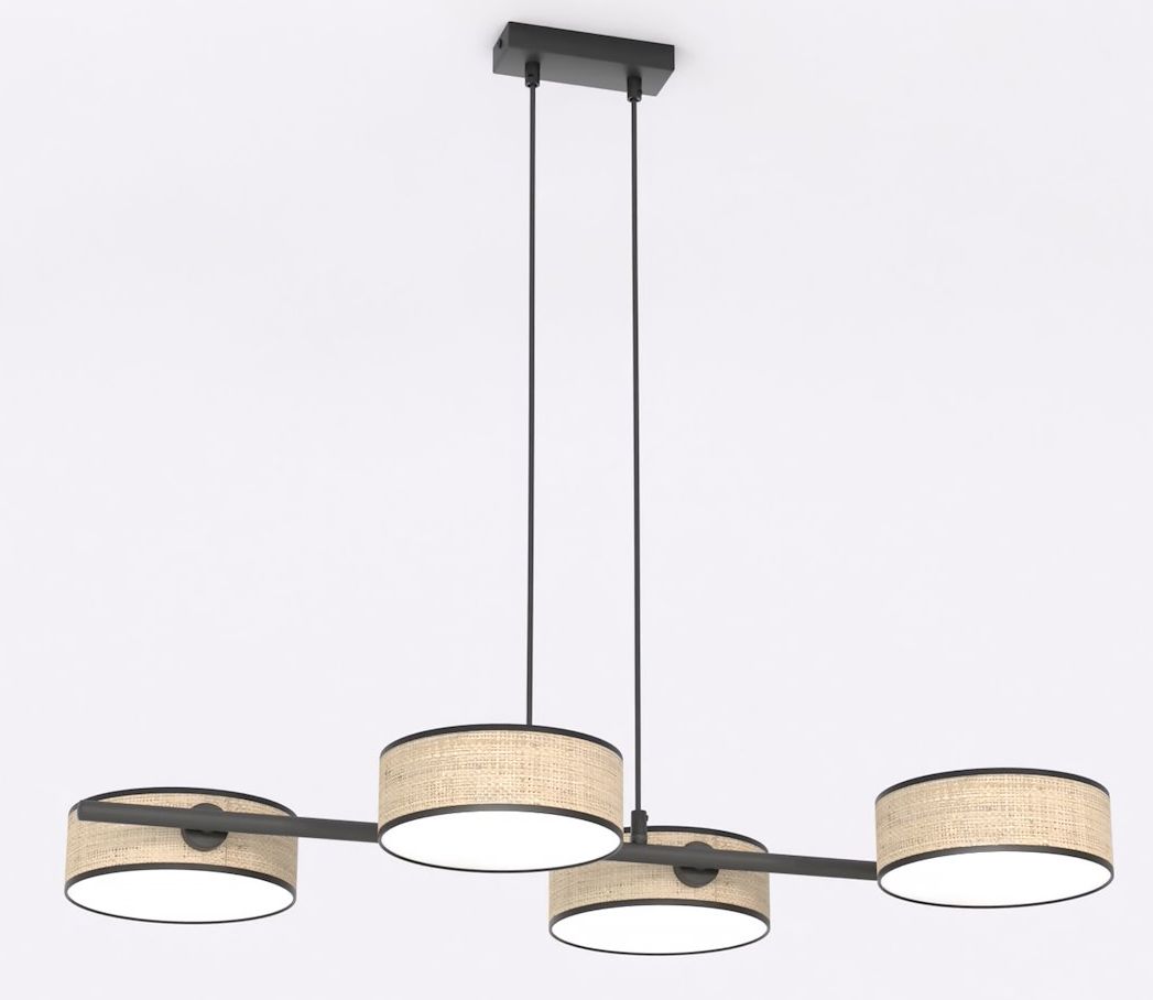 Emibig Drumz lampada sospesa 4x10 W beige 1565/4