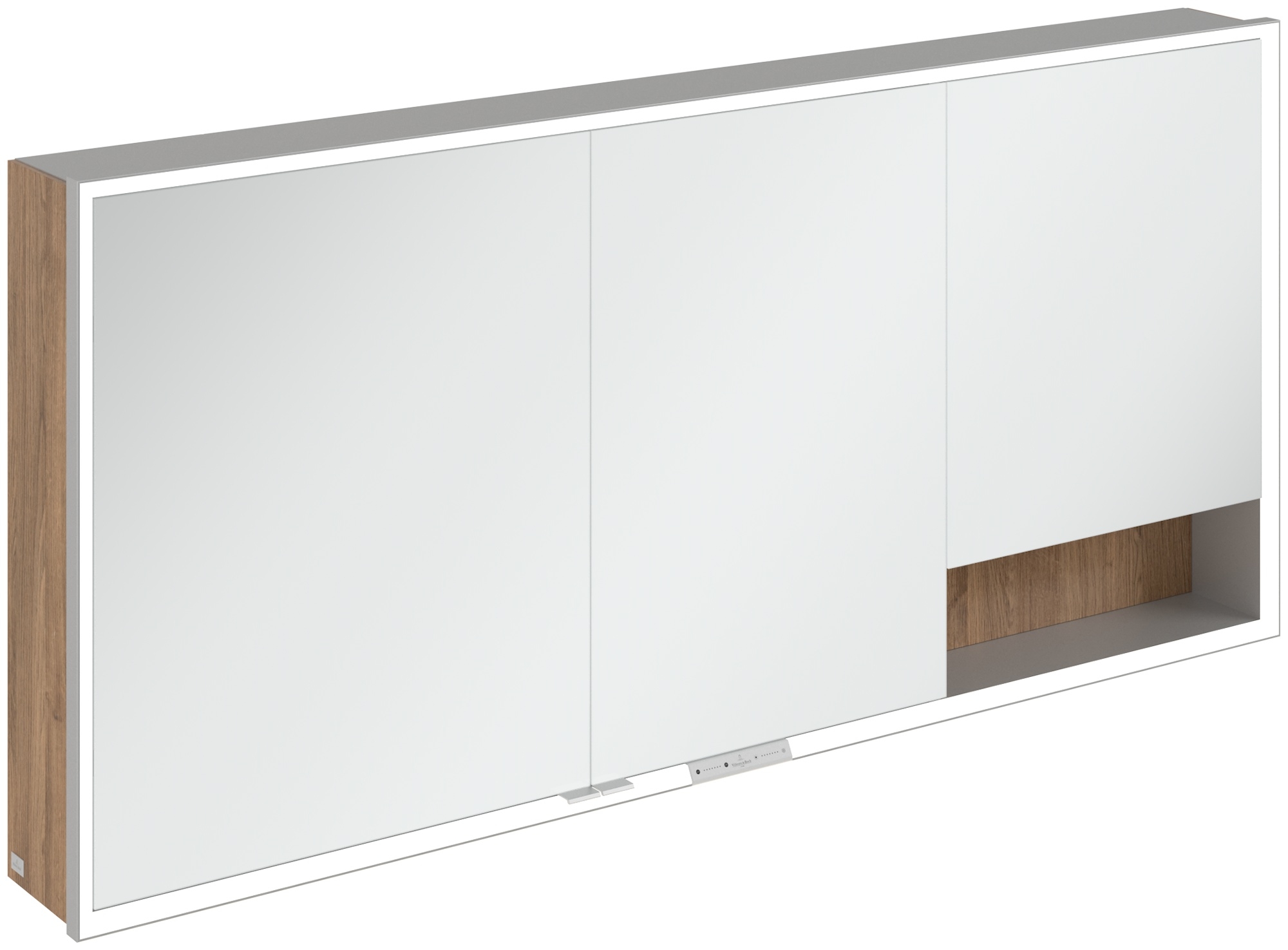 Villeroy & Boch My View+ armadietto 160x16.8x75 cm con specchio rovere A48116RH