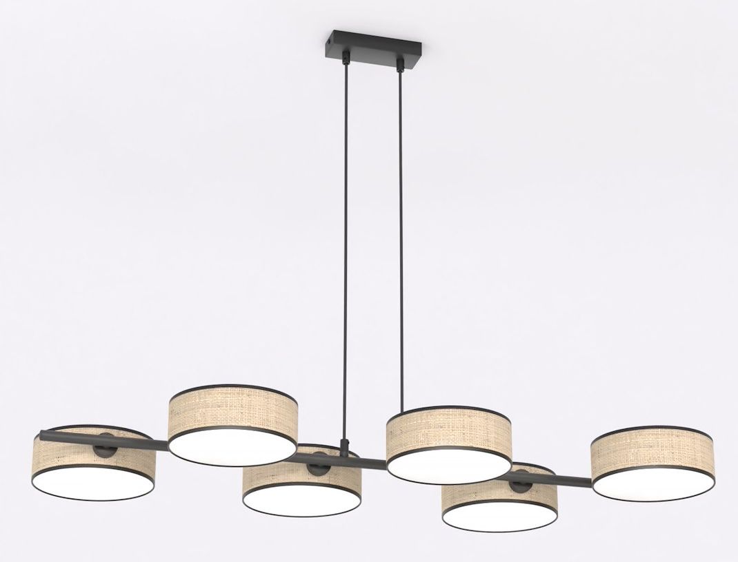 Emibig Drumz lampada sospesa 6x10 W beige 1565/6