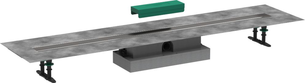 Hansgrohe uBox Universal canalina lineare 120 cm acciaio 56021180
