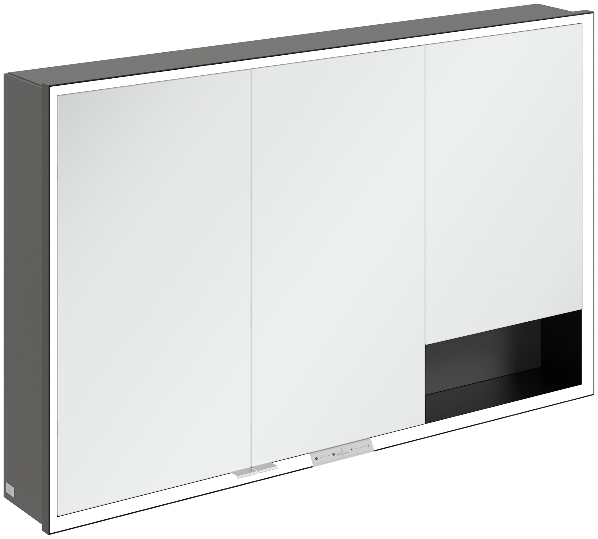 Villeroy & Boch My View+ armadietto 120x16.8x75 cm con specchio grafite B48112VR