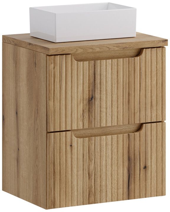Set armadietto Comad Nova Coast Evoke NOVA COAST EVOKE 82-50-40-2S, lavabo Comad Gaja UN-GAJA35-SW 78570A(35), NOVA OAK A 89-50