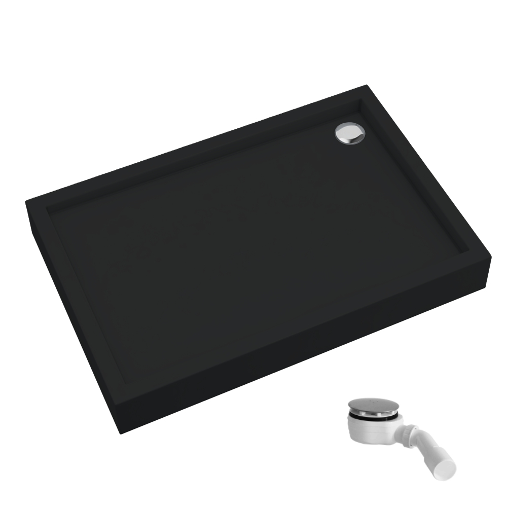 Schedline Favory Plus Black Mat piatto doccia rettangolare con sifone 120x90 cm nero 3ST.F1P-90120/C/MG