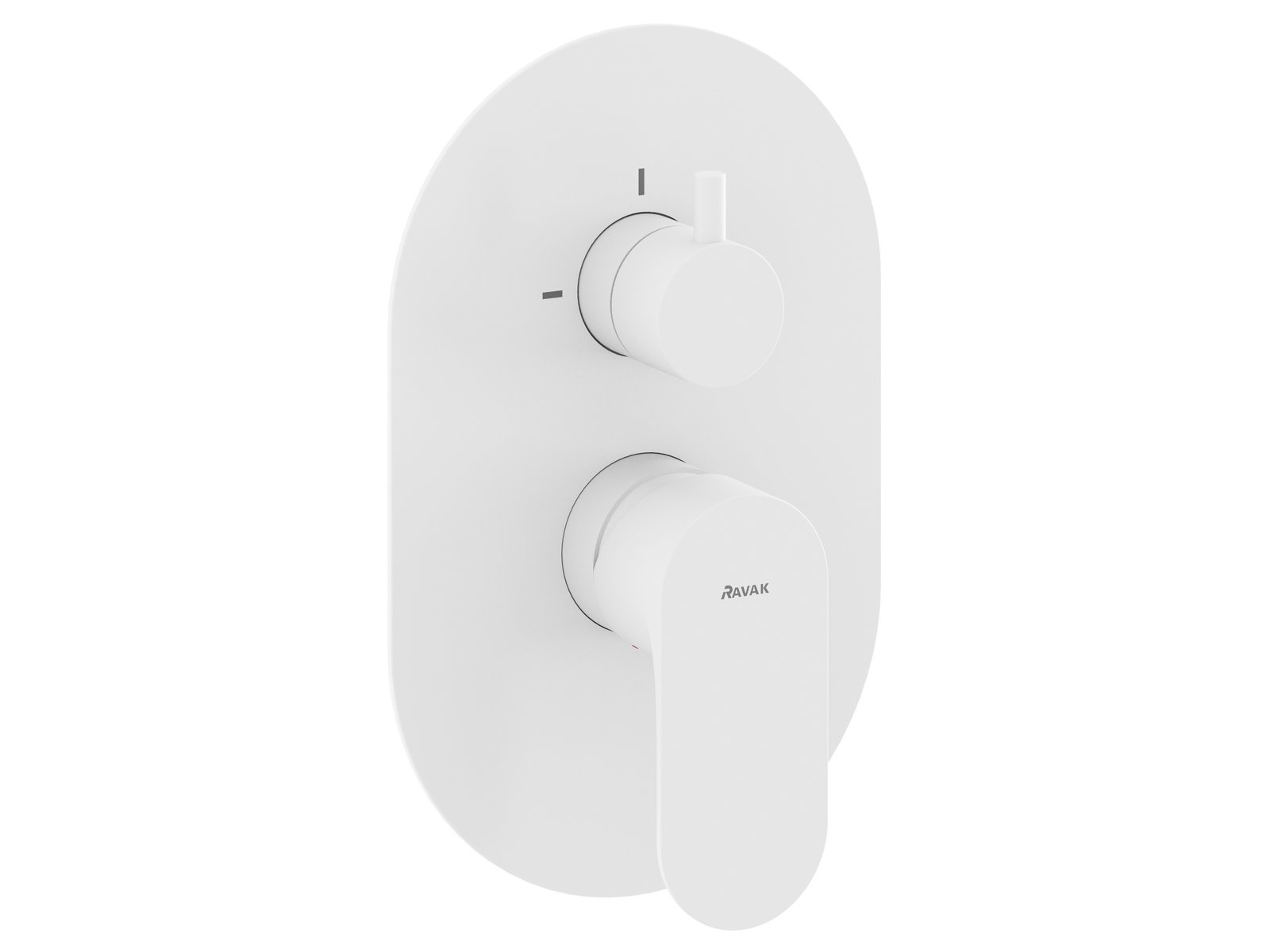 Ravak Eleganta rubinetto per vasca e doccia da incasso bianco X070264