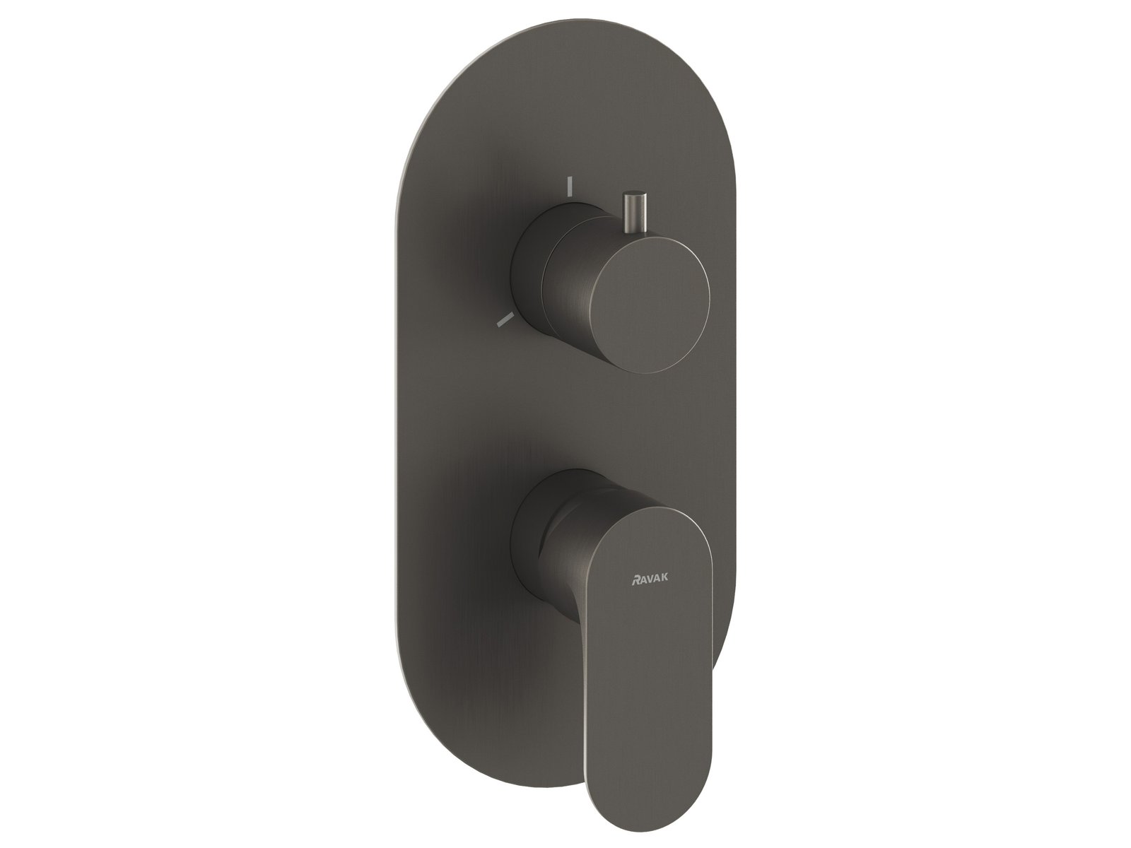Ravak Eleganta rubinetto per vasca e doccia da incasso con termostato grafite X070334