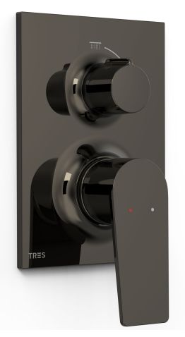 Tres Project rubinetto per lavabo da incasso nero 22128110KM