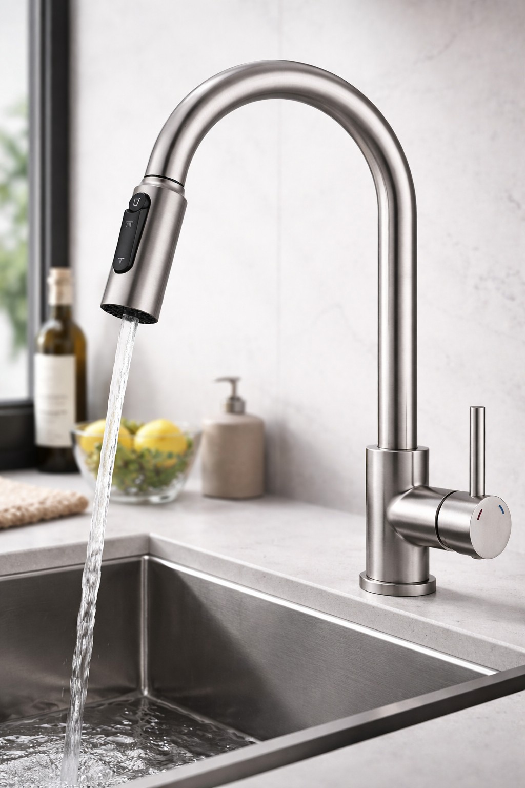 Ruvetti Camellia rubinetto per filtro dell'acqua verticale acciaio inossidabile 1004BS