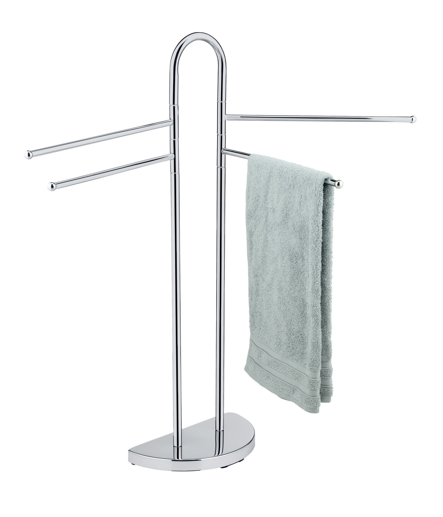 Wenko portasciugamani da terra argento 16610100