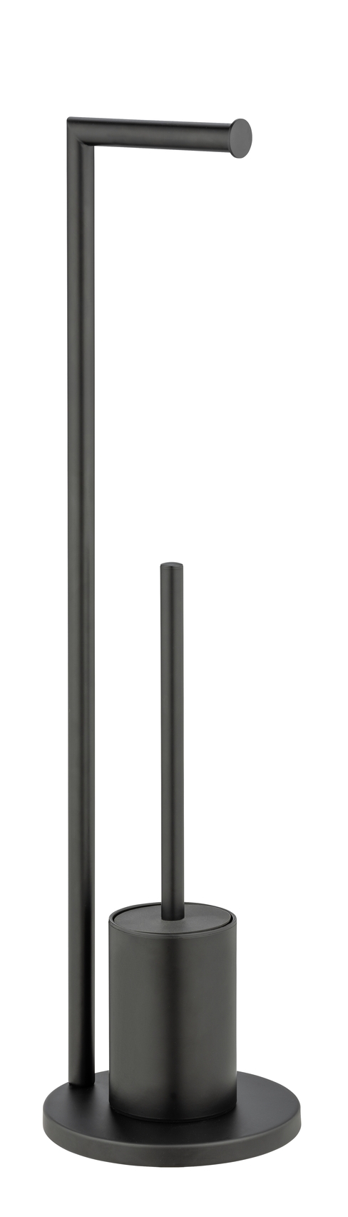 Wenko Ferla portarotolo con scopino wc nero 25675100