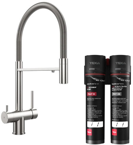 Set rubinetto per filtro dell'acqua Teka Uni 116080001, filtro sottolavello Teka TWF 118510001