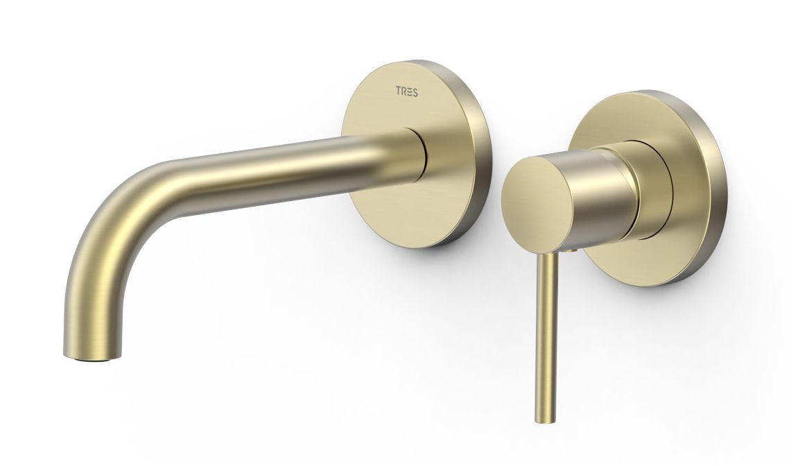 Tres Study Exclusive rubinetto per lavabo da incasso oro 26230021CA