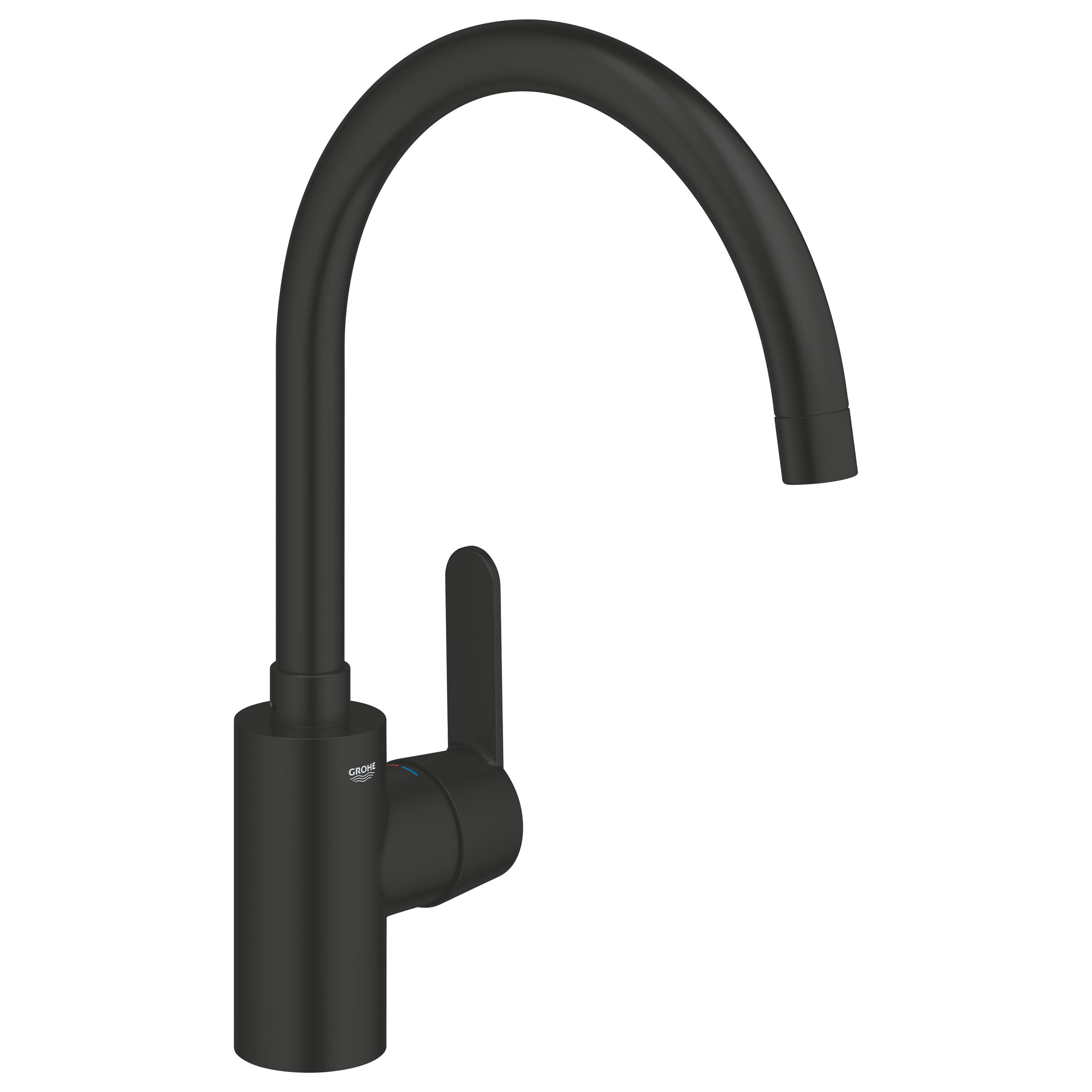Grohe Get rubinetto da cucina verticale nero 314942431