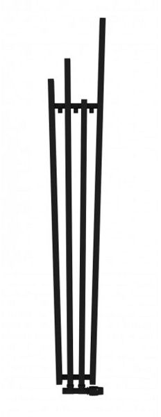 Radox Fan radiatore da bagno decorativo 180x28.5 cm nero RX-FA.002T.1800.285
