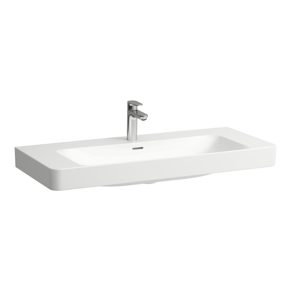 Laufen Pro X lavabo 105x46.5 cm rettangolare a parete-da mobile bianco lucida H8168690001041