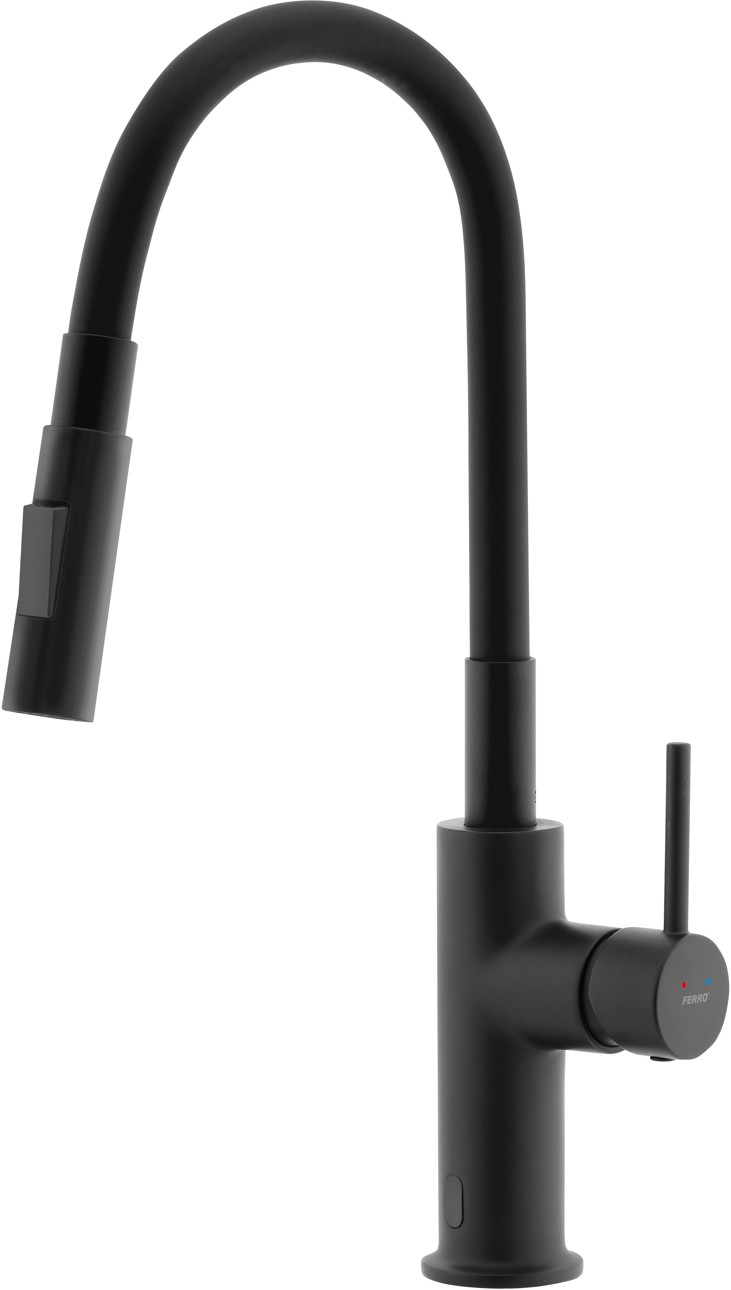 Ferro Distanza rubinetto da cucina verticale nero BDZ4BBL