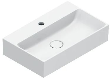 Catalano Premium lavabo 55x35 cm rettangolare a parete bianco lucida 0220551001