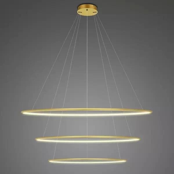 Altavola Design Ledowe Okręgi lampada sospesa 3x W oro LA075/P_120_in_3k_gold_Dali