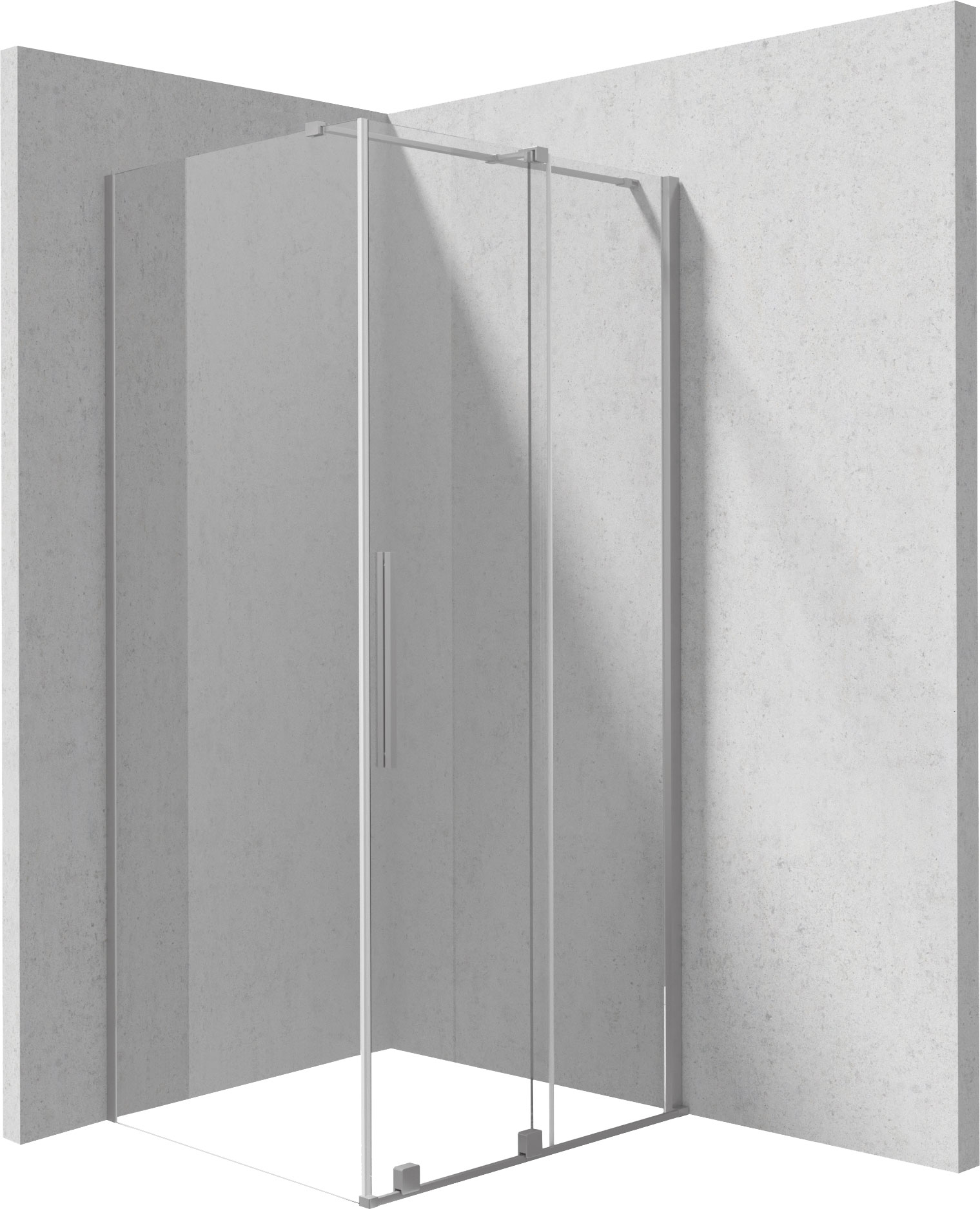 Deante Prizma box doccia 120x90 cm rettangolare spazzolata/vetro trasparente KPNFP12S09