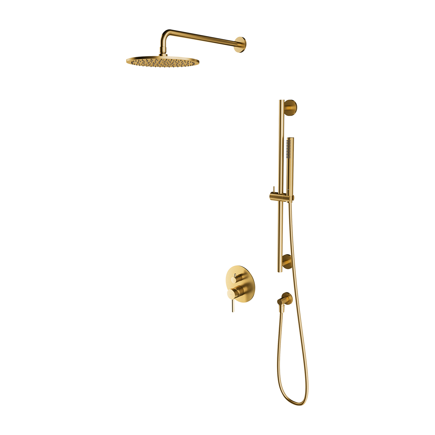 Omnires Y set doccia da incasso con soffione oro SSY47GLB