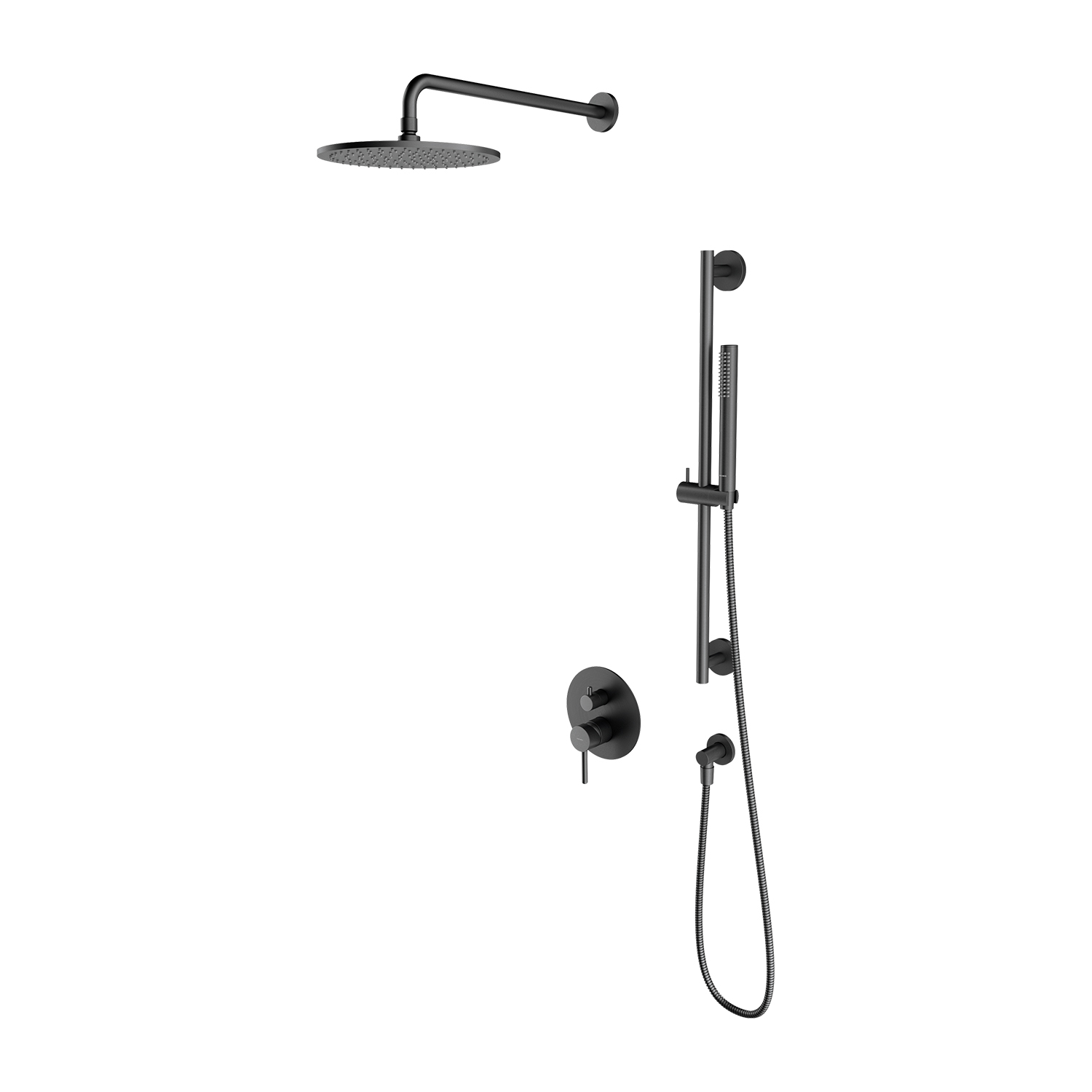 Omnires Y set doccia da incasso con soffione grafite SYSY47GR