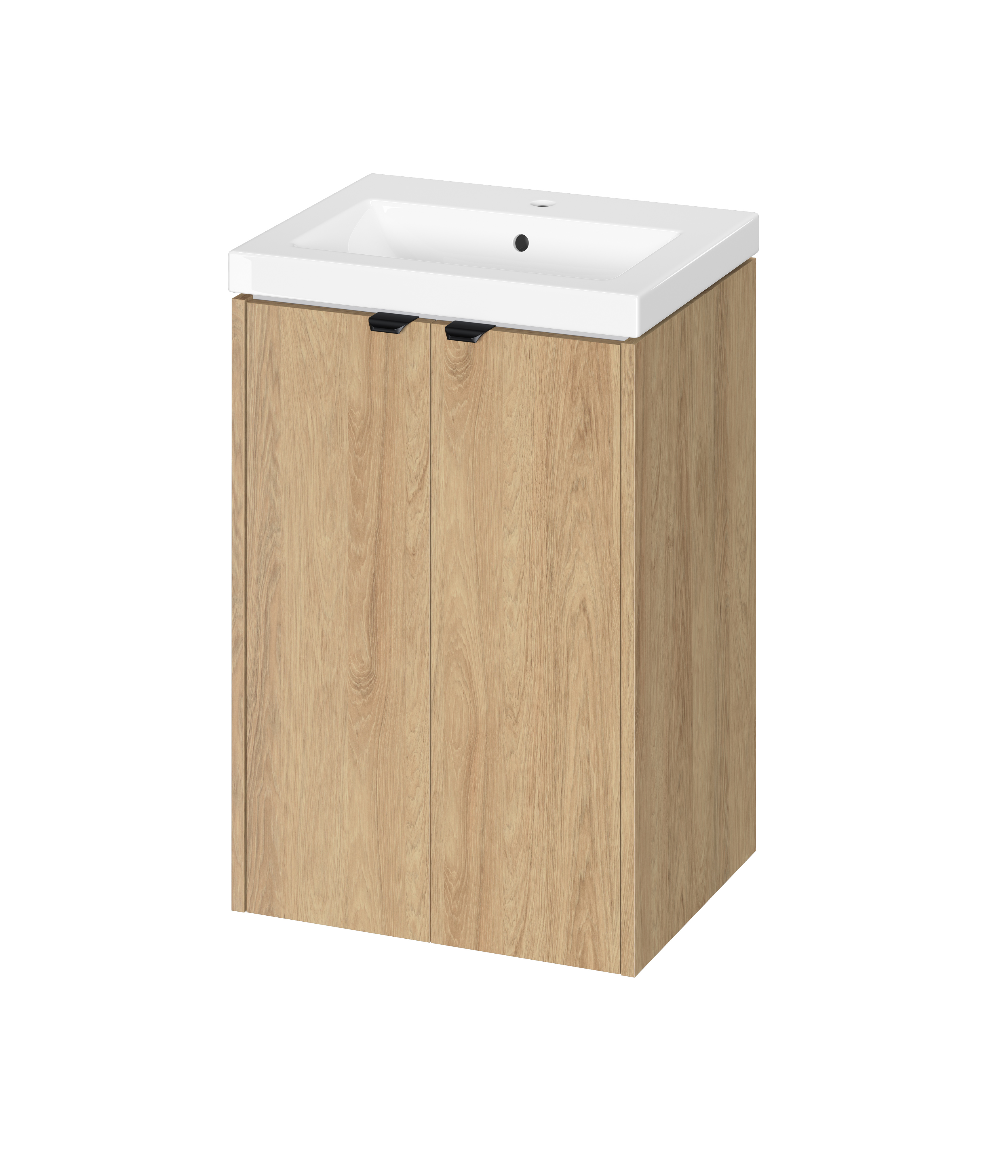 Cersanit Ovida lavabo con armadietto 50 cm rovere S4047-004