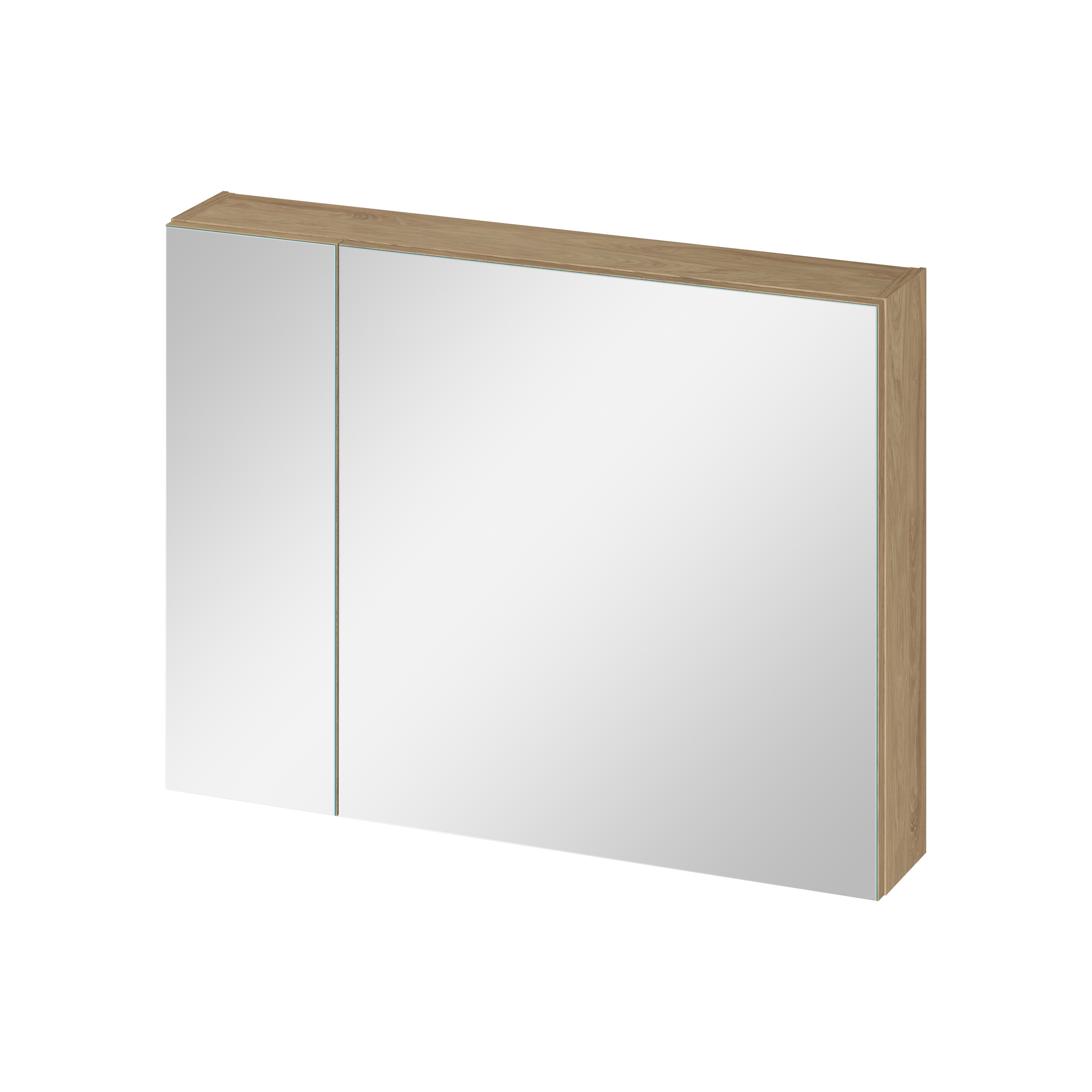 Cersanit Ovida armadietto 79.4x14.1x59.2 cm con specchio rovere S1058-016